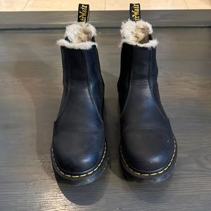 Doc Marten Fur-Lined Chelsea Boots